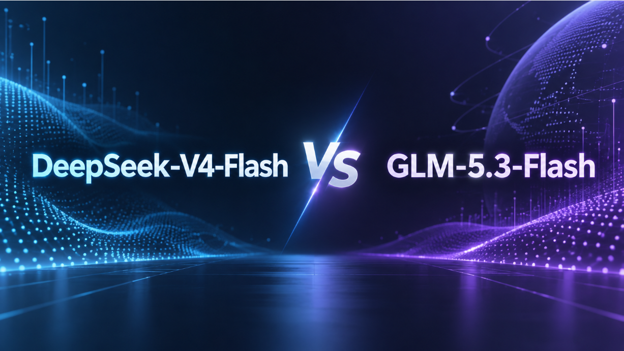 DeepSeek-V4-Flash vs GLM-5.3-Flash AI 模型比較,從程式開發、推理、多模態能力與 AI 工作流程等面向進行評估。